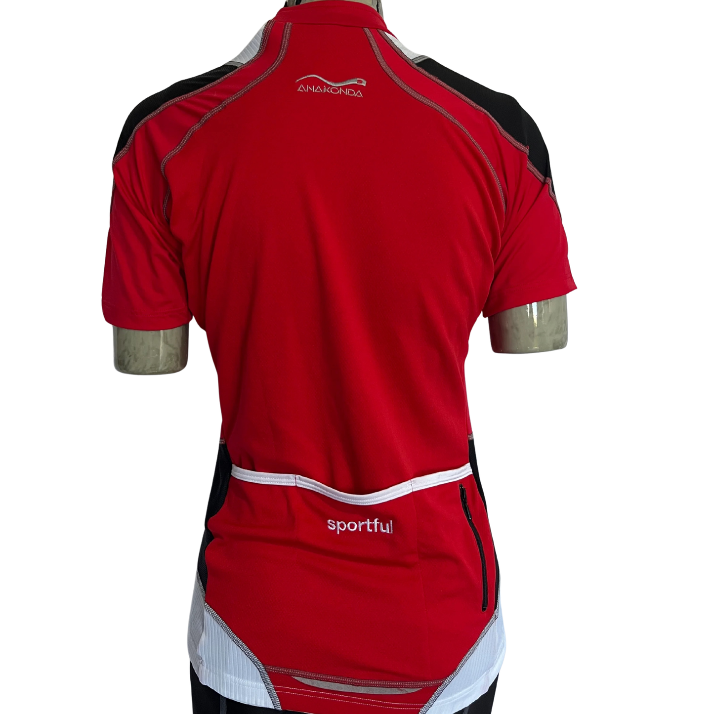 Sportful Anakonda 1/2 zip jersey red