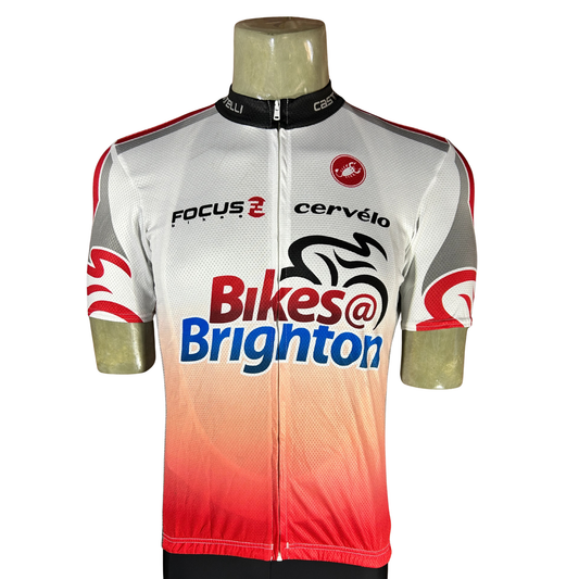 CASTELLI Brighton Team Jersey White / Orange XL