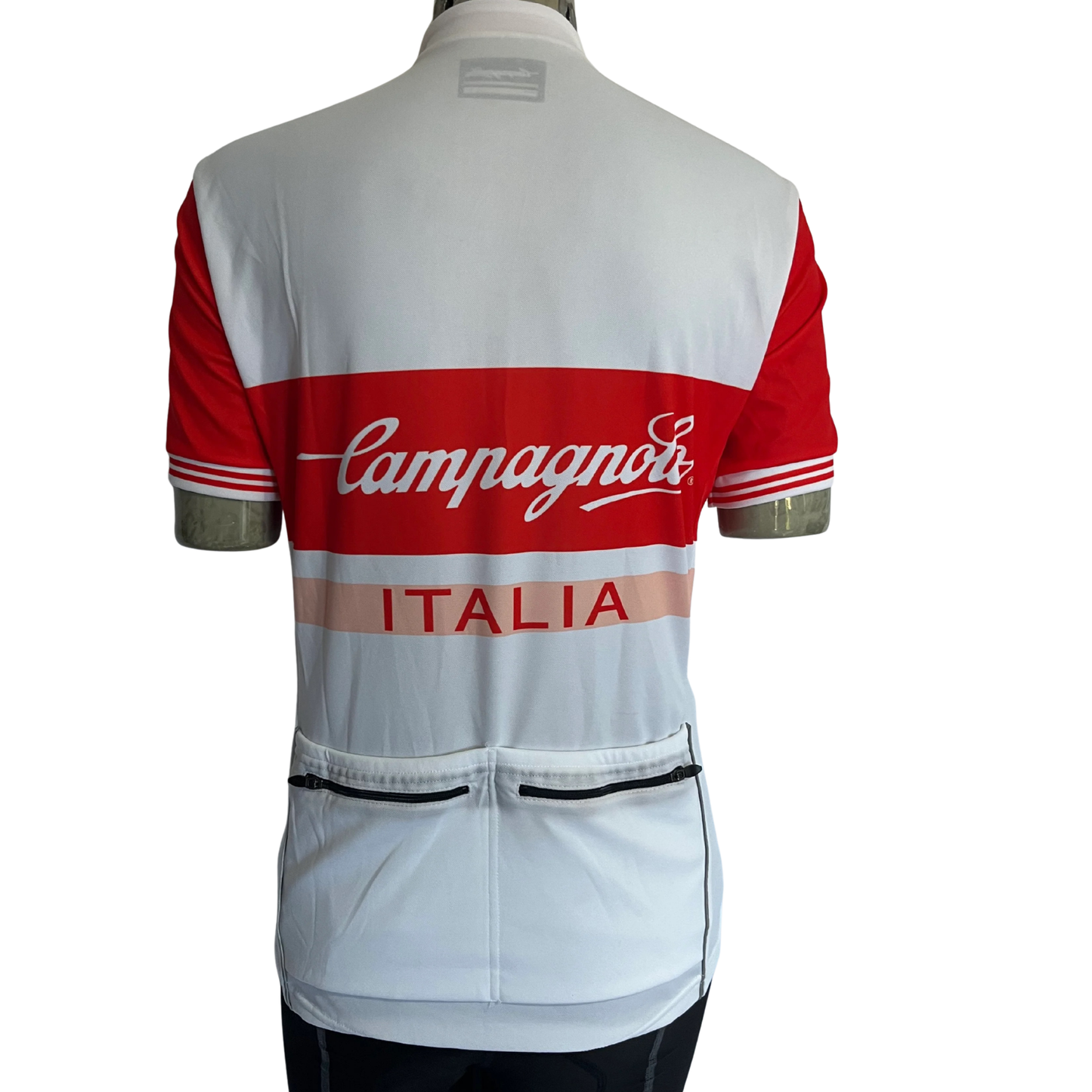 Campagnolo Heritage 1/2 zip jersey white/red