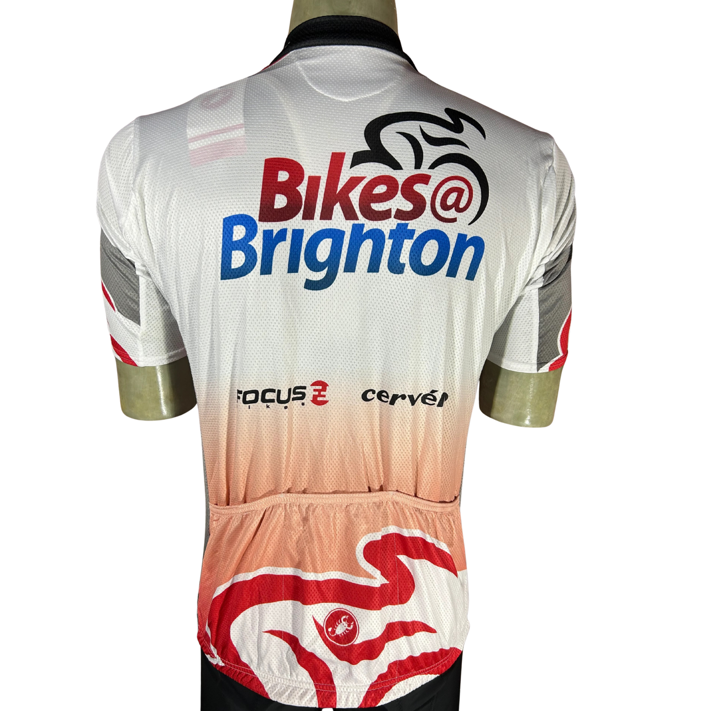 CASTELLI Brighton Team Jersey White / Orange XL