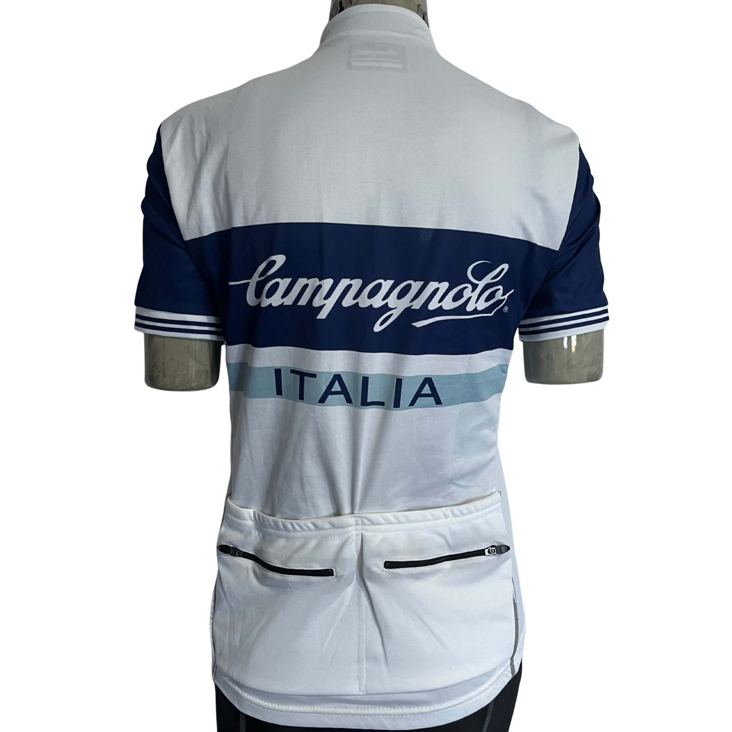 Campagnolo Heritage 1/2 zip jersey white/blue