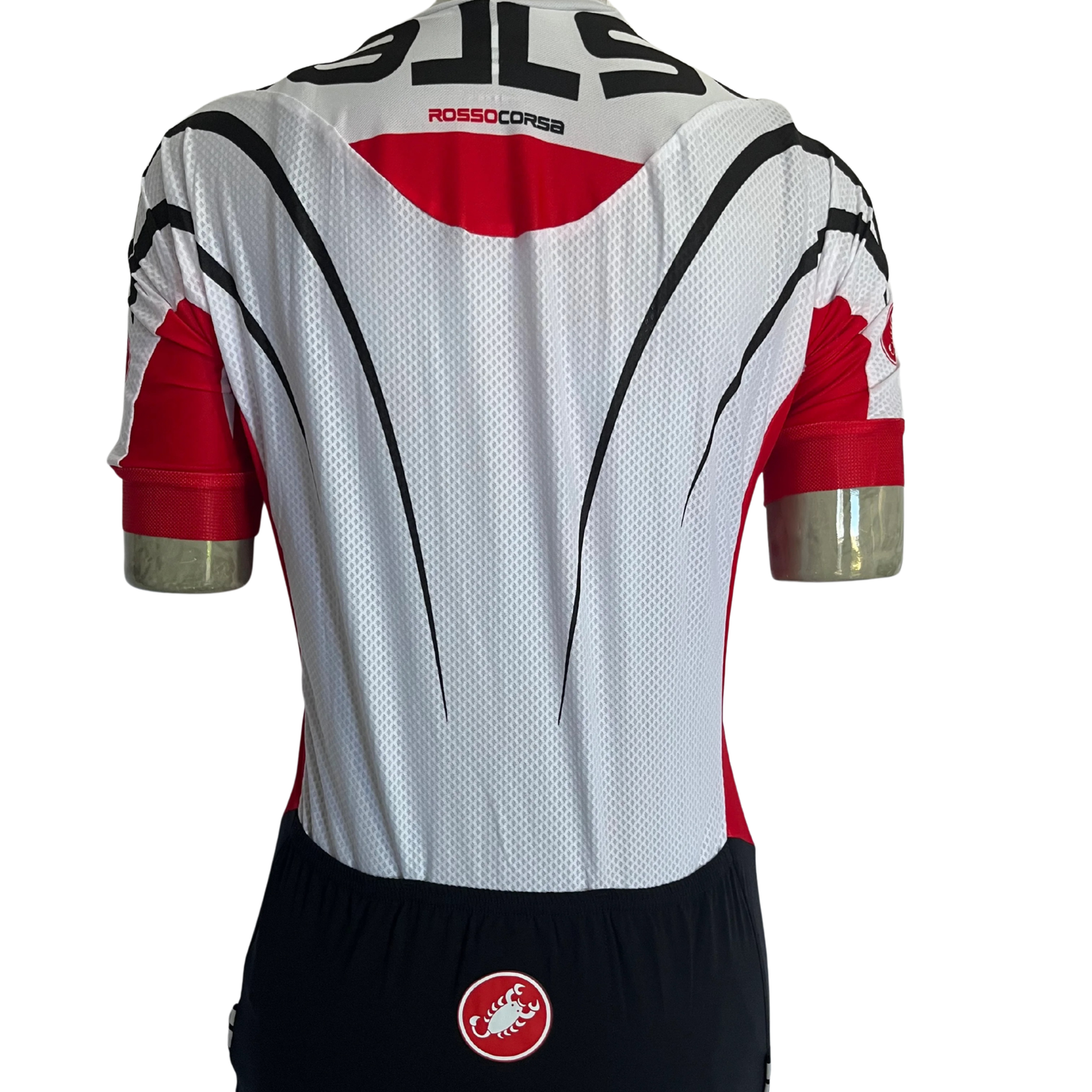 Castelli Aero Race 5.0 full zip jersey white/black/red
