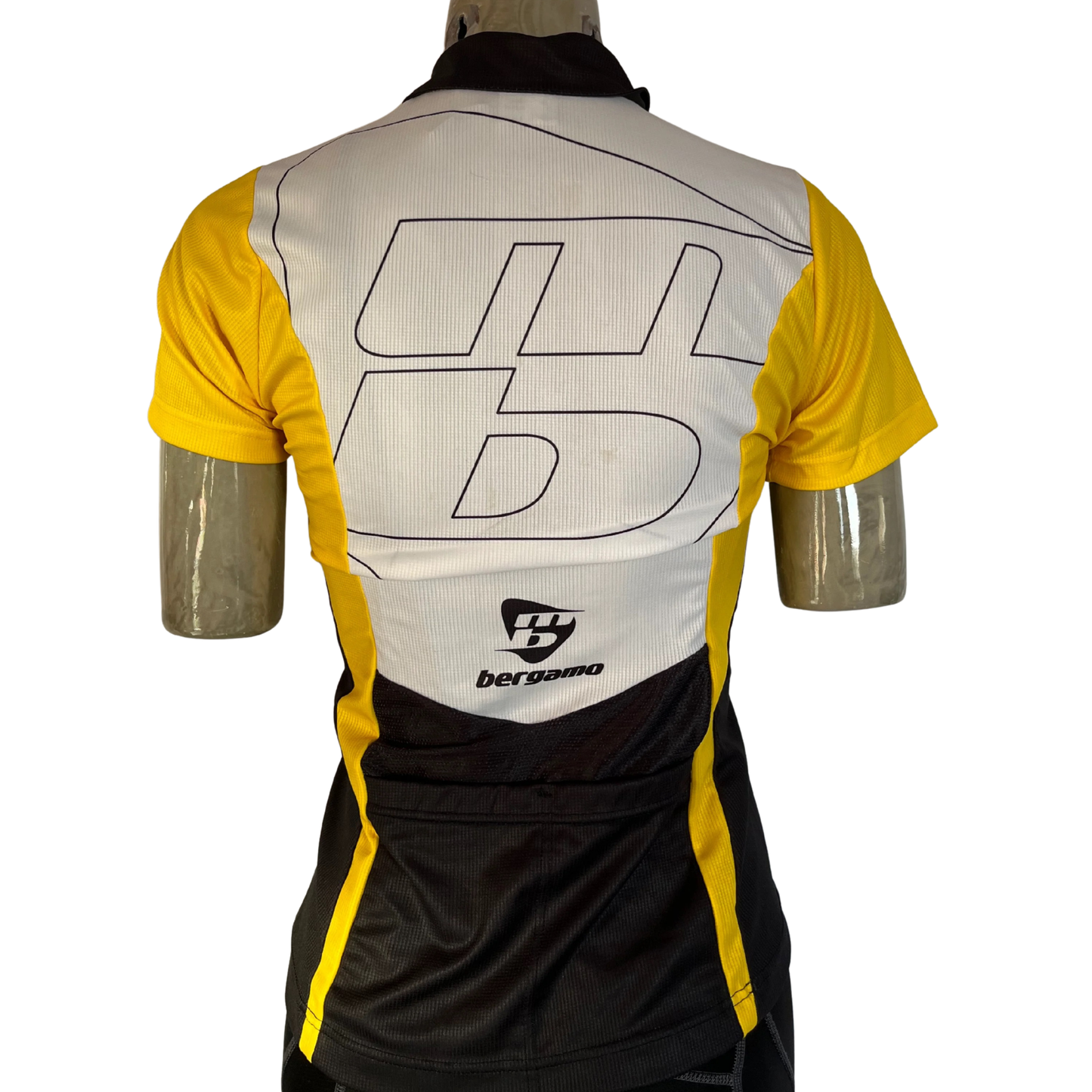 Bergamo 3/4 zip jersey white/yellow