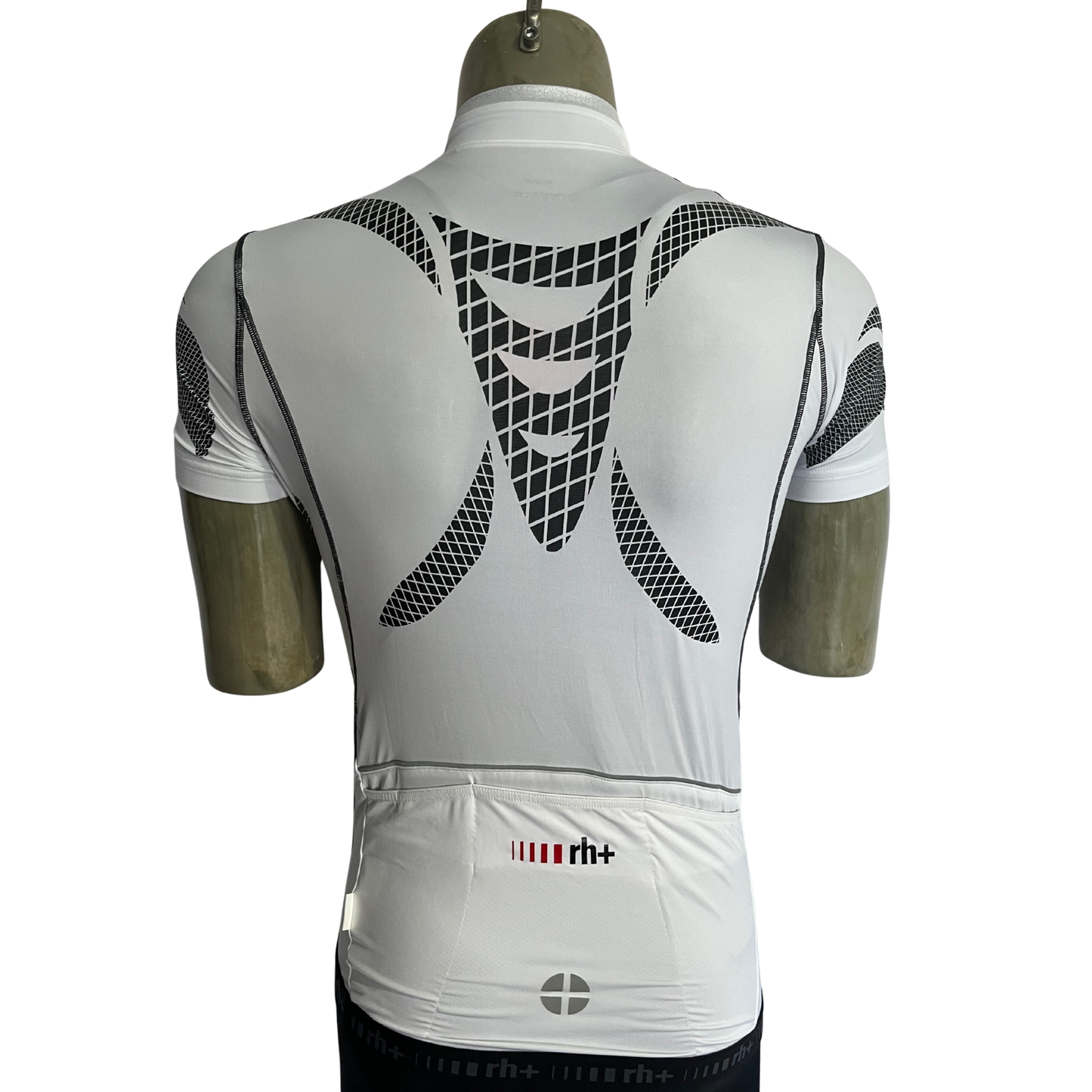 RH+ 1/2 zip jersey white/black