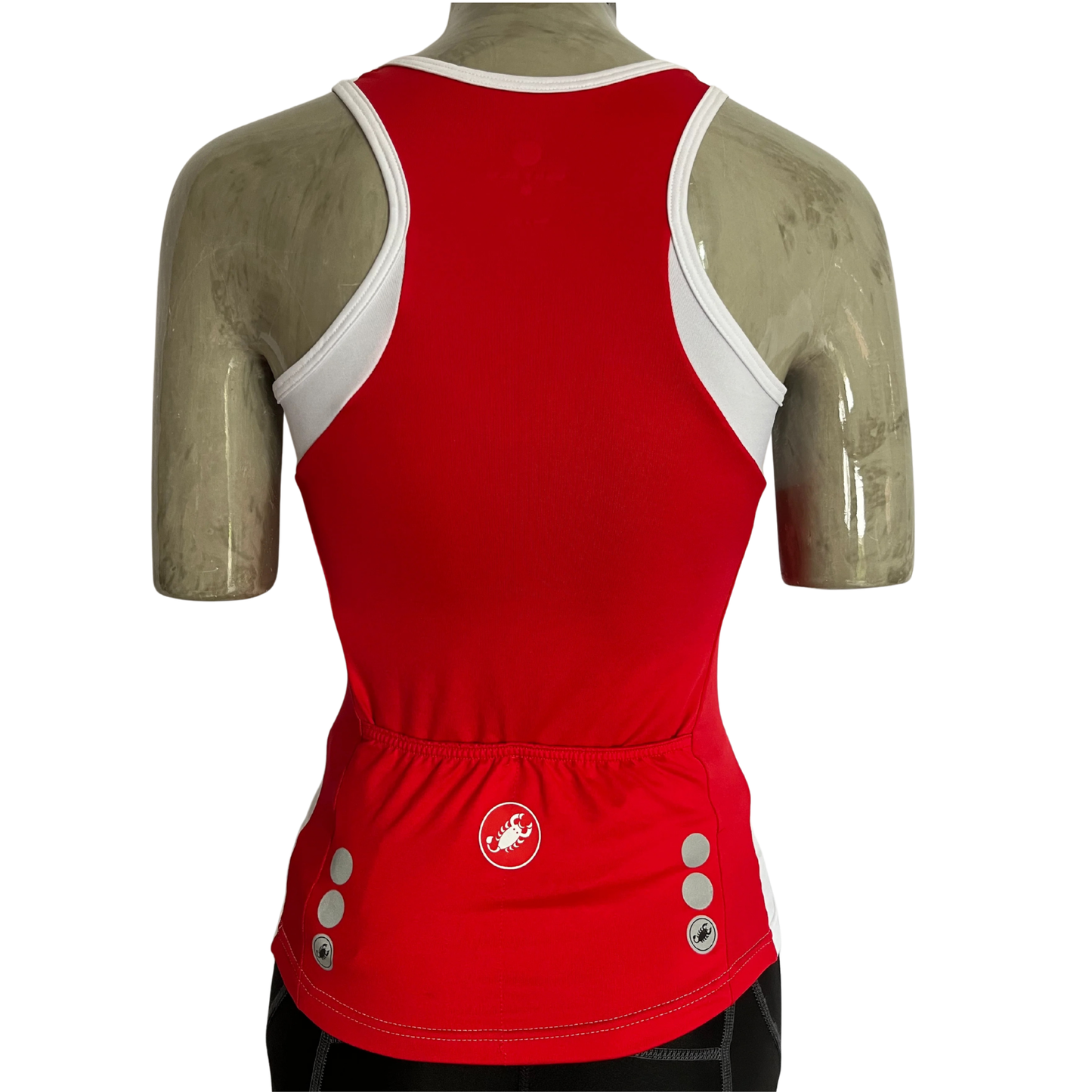 Castelli Donna sleeveless women’s jersey white/red