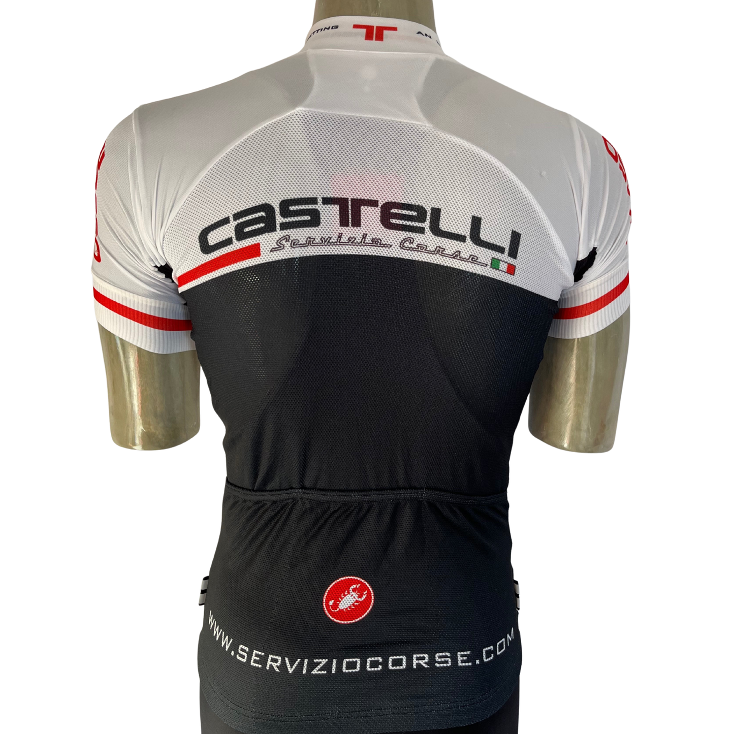 Castelli Aero Race full zip jersey white/black
