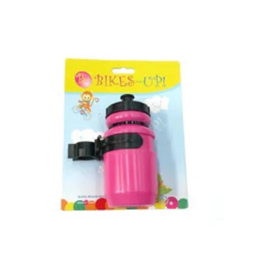 Bikes-Up Mini Water Bottle 400cc With Cage Pink