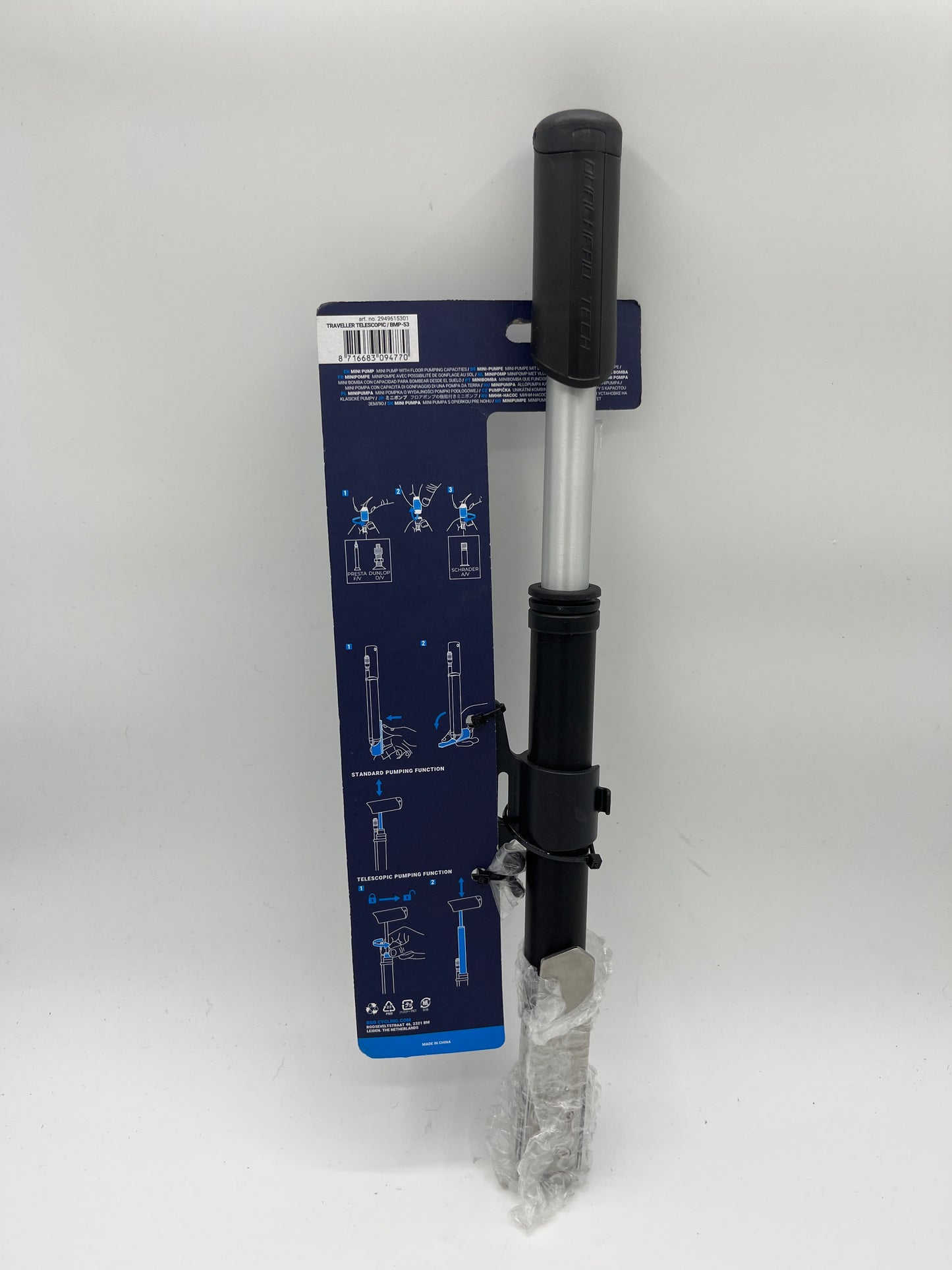 BBB BMP-53 TRAVELLER TELESCOPIC MINI PUMP