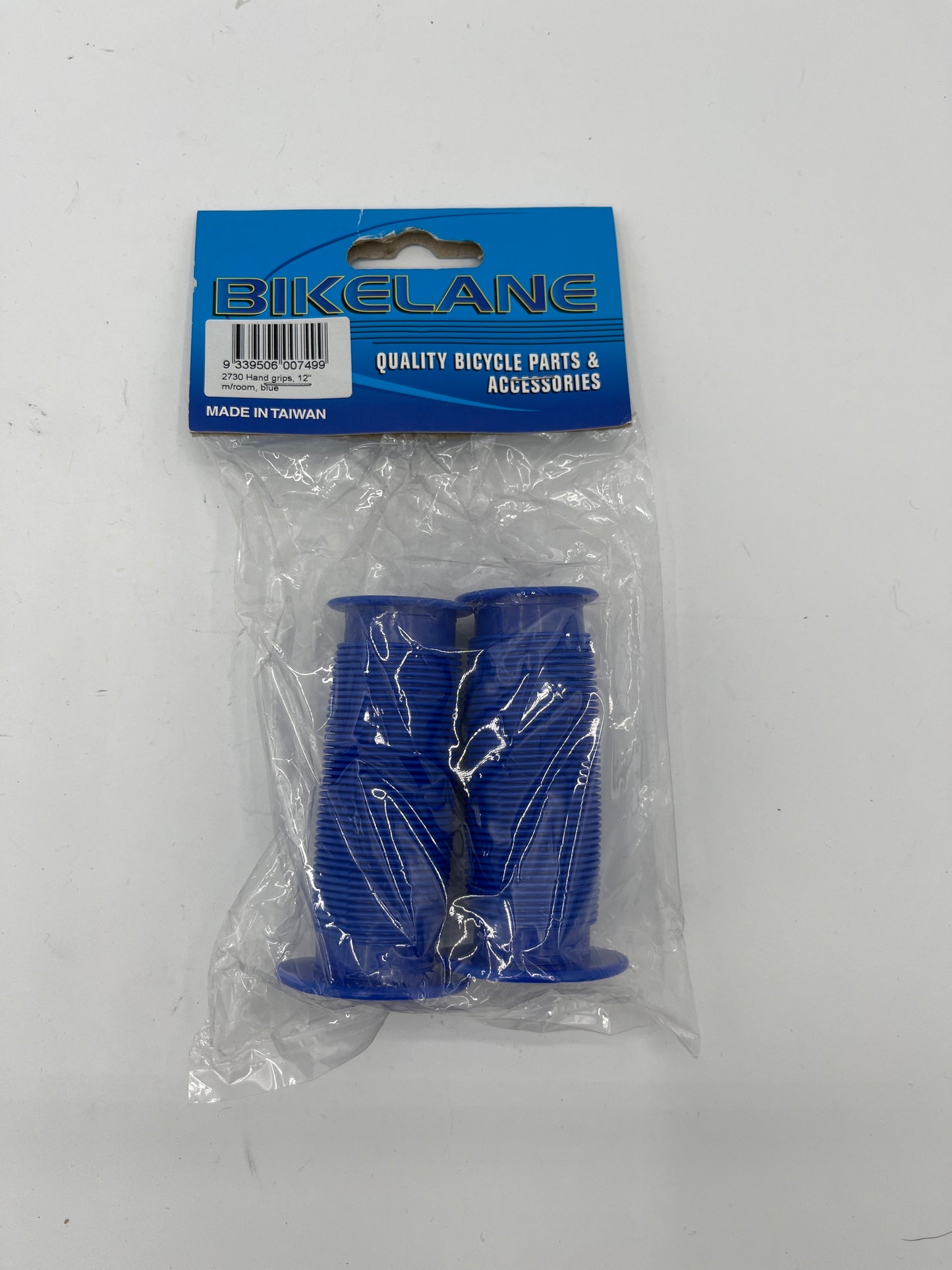 BIKELANE HAND GRIPS MUSHROOM BLUE 12”