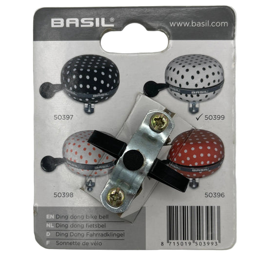 BASIL Big Bell Polkadot 80MM white