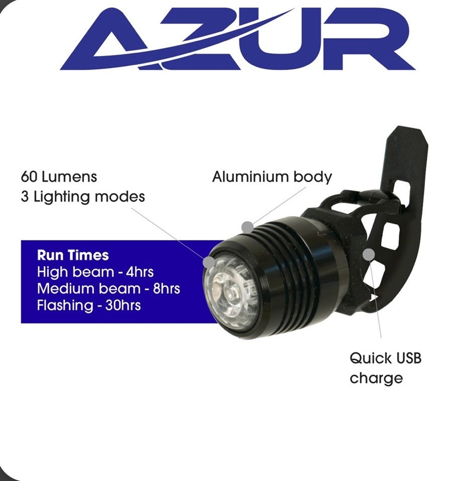 Azur Cyclops USB Headlight