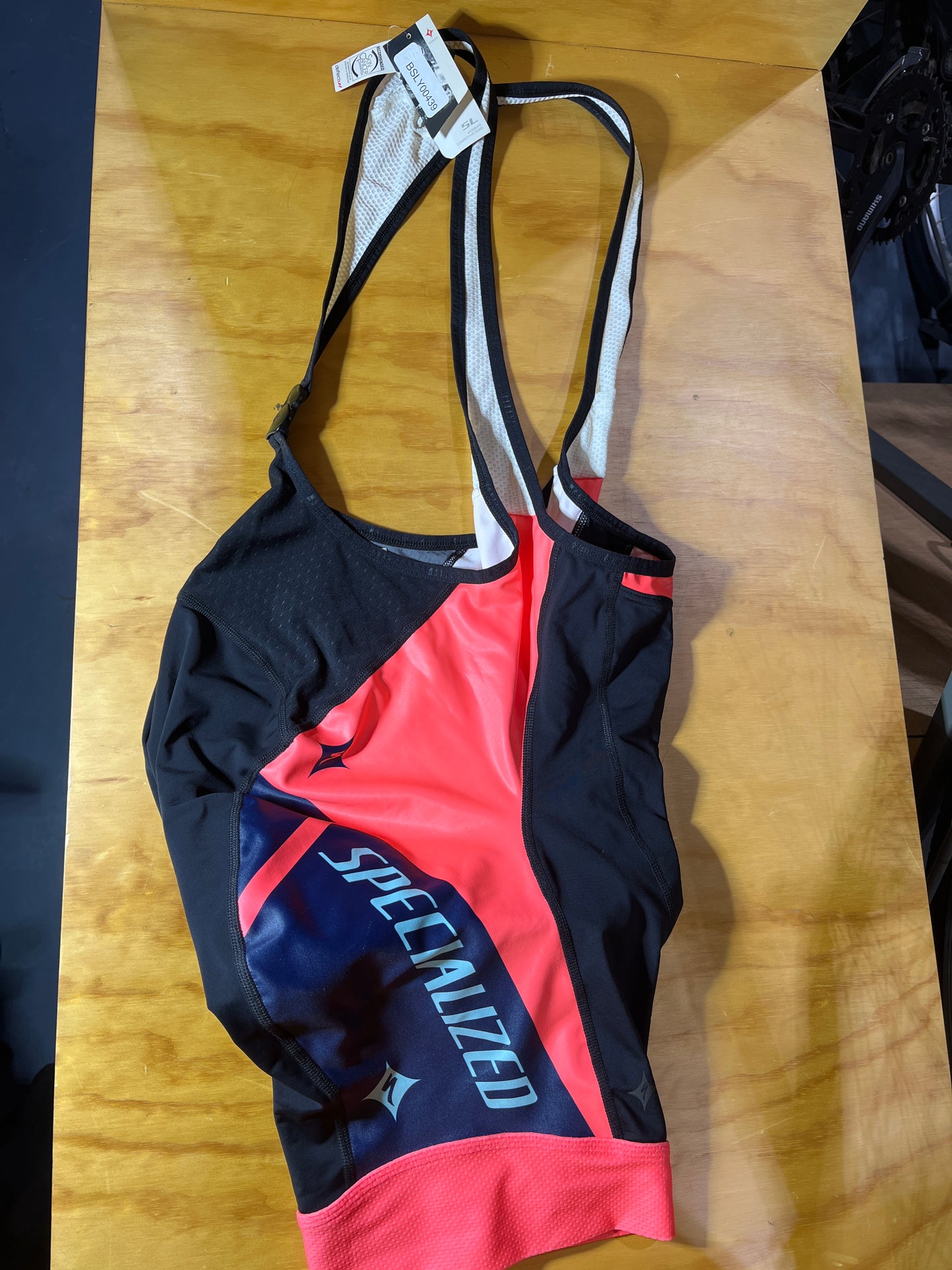 SPECIALIZED Women's SL Pro Bib Shorts Coral/ Navy X- Large