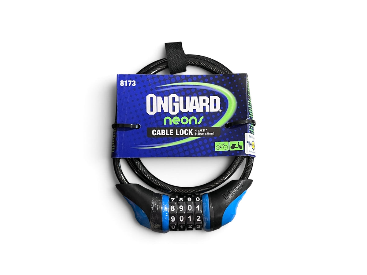ONGUARD NEON COMBO CABLE LOCK |120cm-8mm