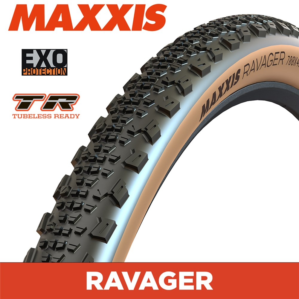 MAXXIS RAVAGER 700x50c EXO/TR/TAN 60TPI