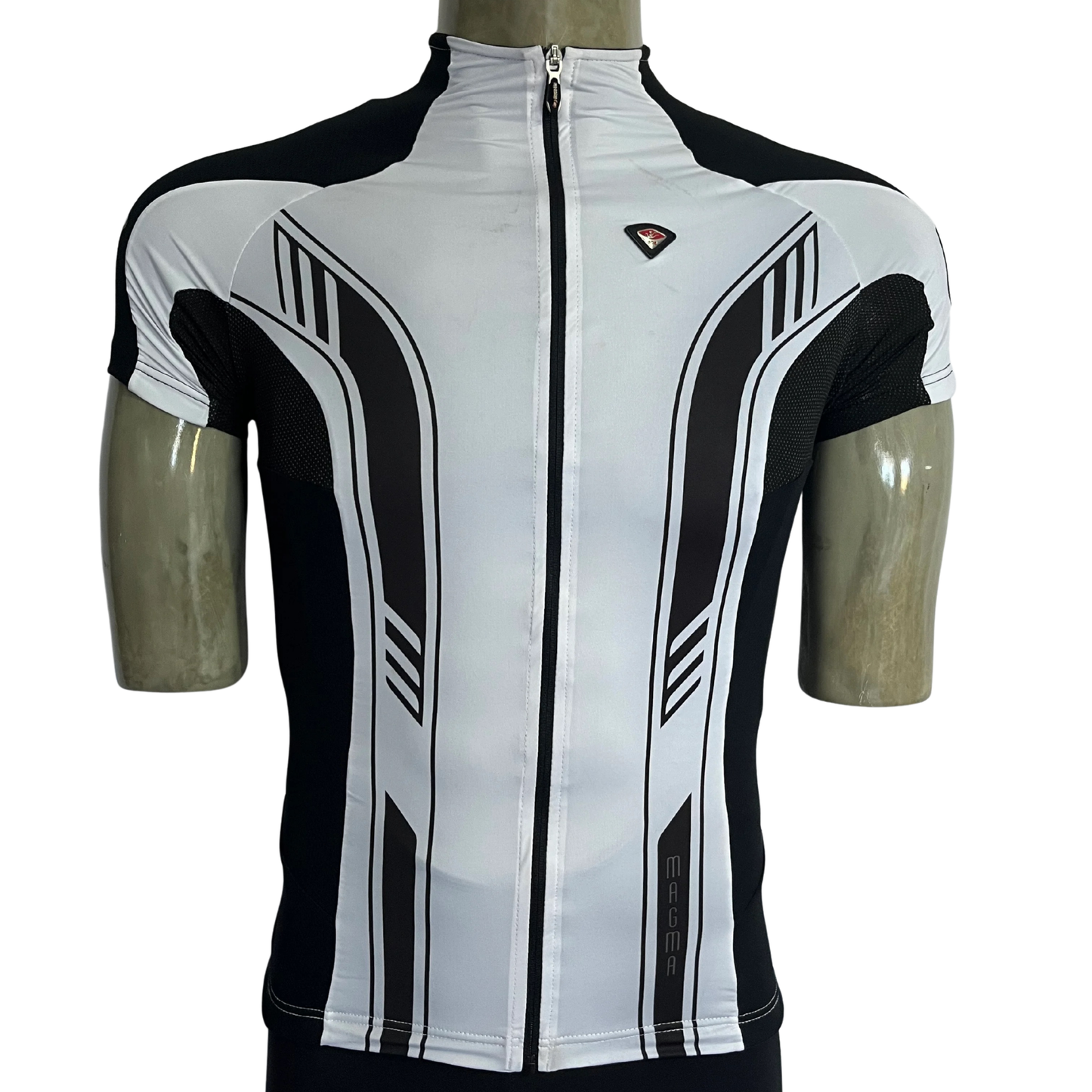 Bicycle Line Magma full zip jersey white/black