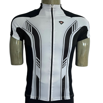 Bicycle Line Magma full zip jersey white/black