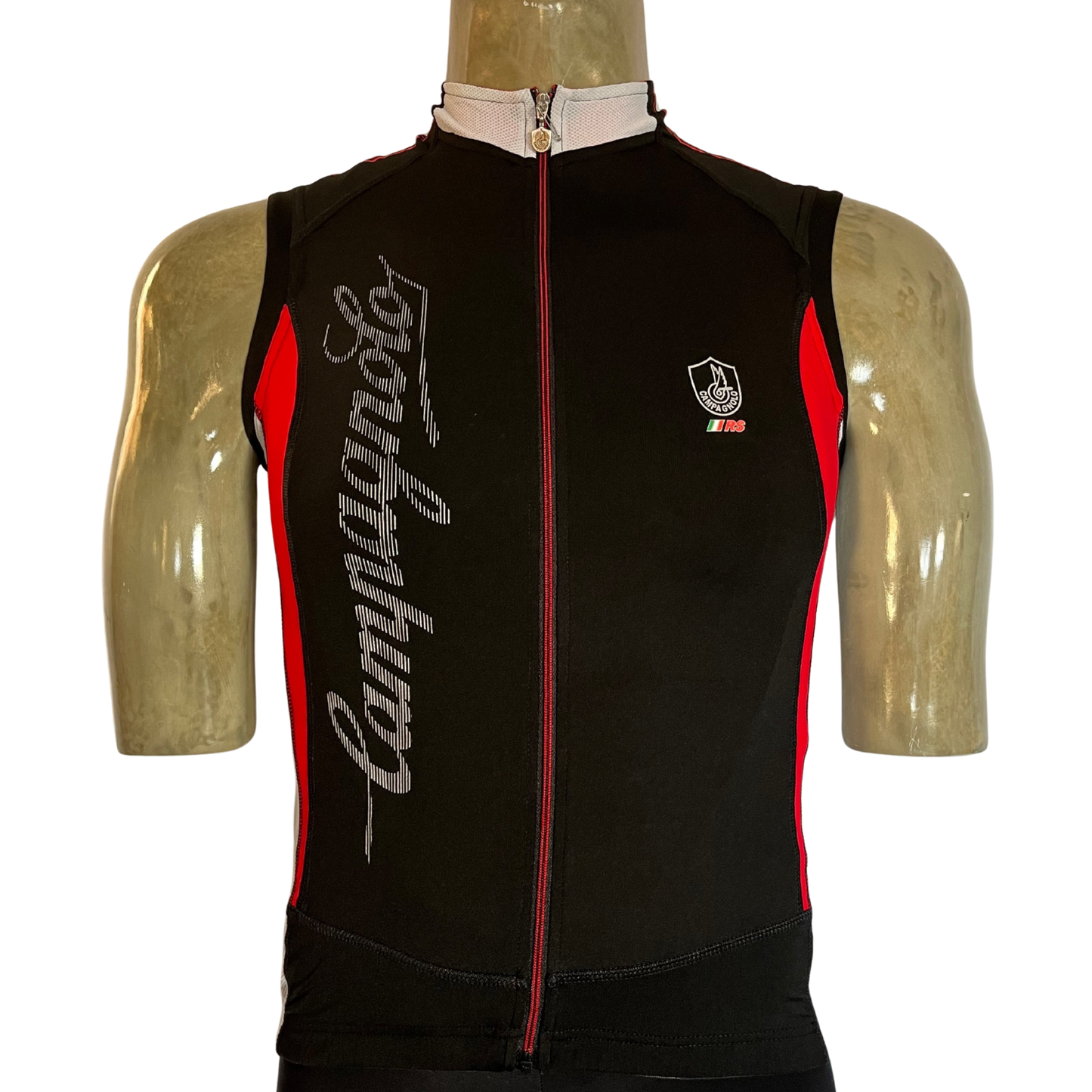 Campagnolo sleeveless full zip jersey black