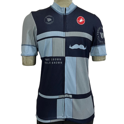 Castelli Movember Team Full Zip Jersey Blue