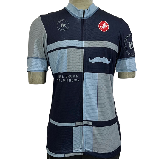 Castelli Movember Team Full Zip Jersey Blue