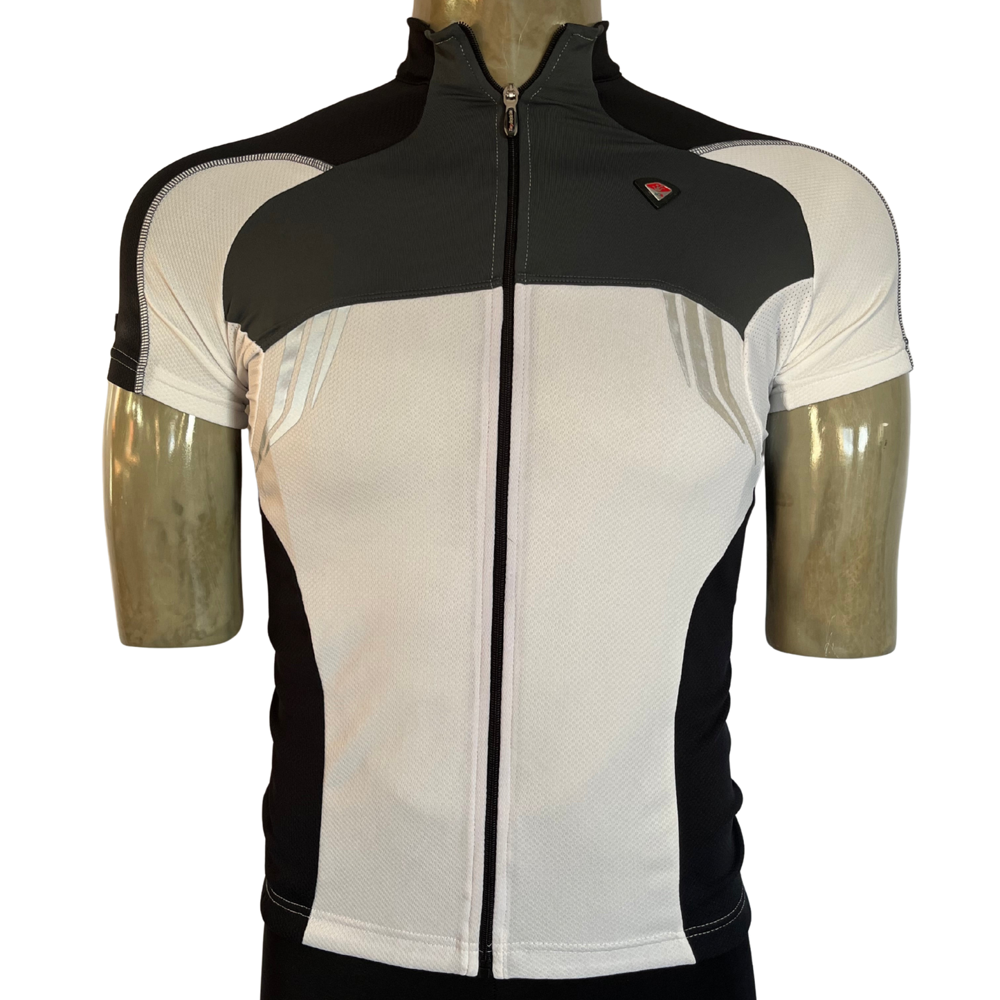 Bicycle Line Texas full zip jersey white/grey