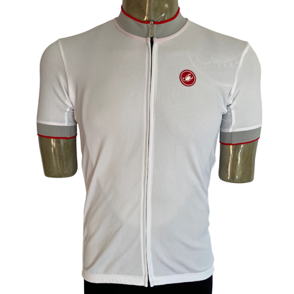 Castelli GPM full zip jersey white/grey