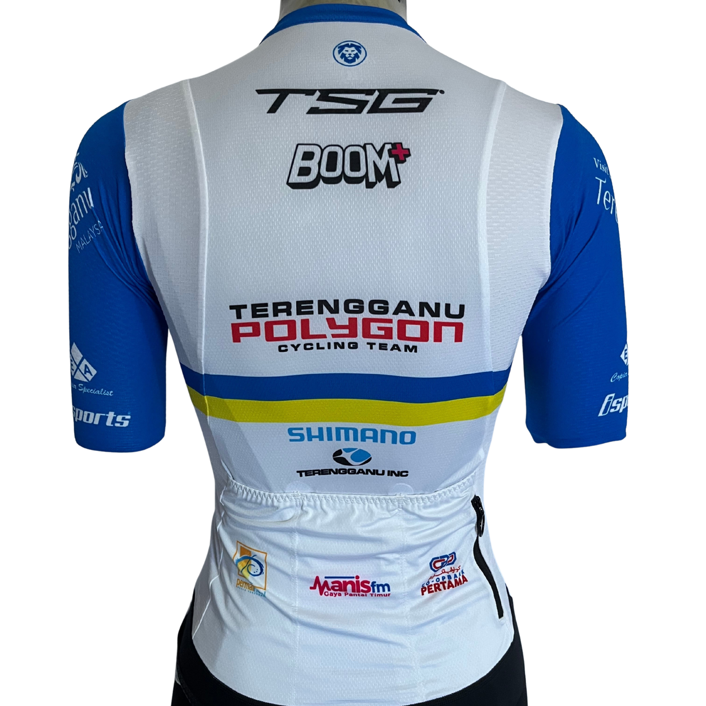 Isports Pelaton TSG 2023 fan jersey full zip white