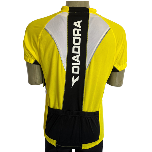 Diadora GDSM 1/2 zip jersey yellow