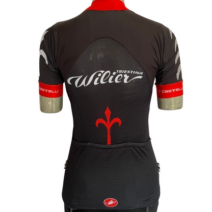 Castelli Aero Racing Wilier 3/4 zip jersey black