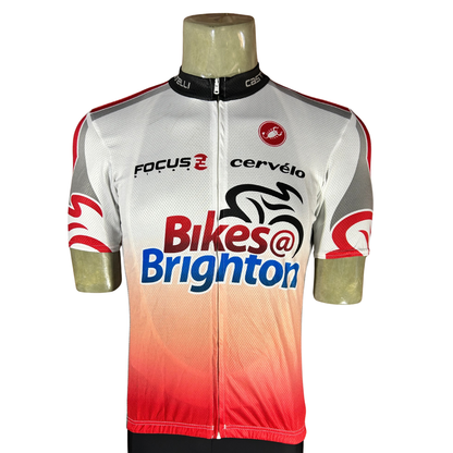 CASTELLI Brighton Team Jersey White / Orange XL