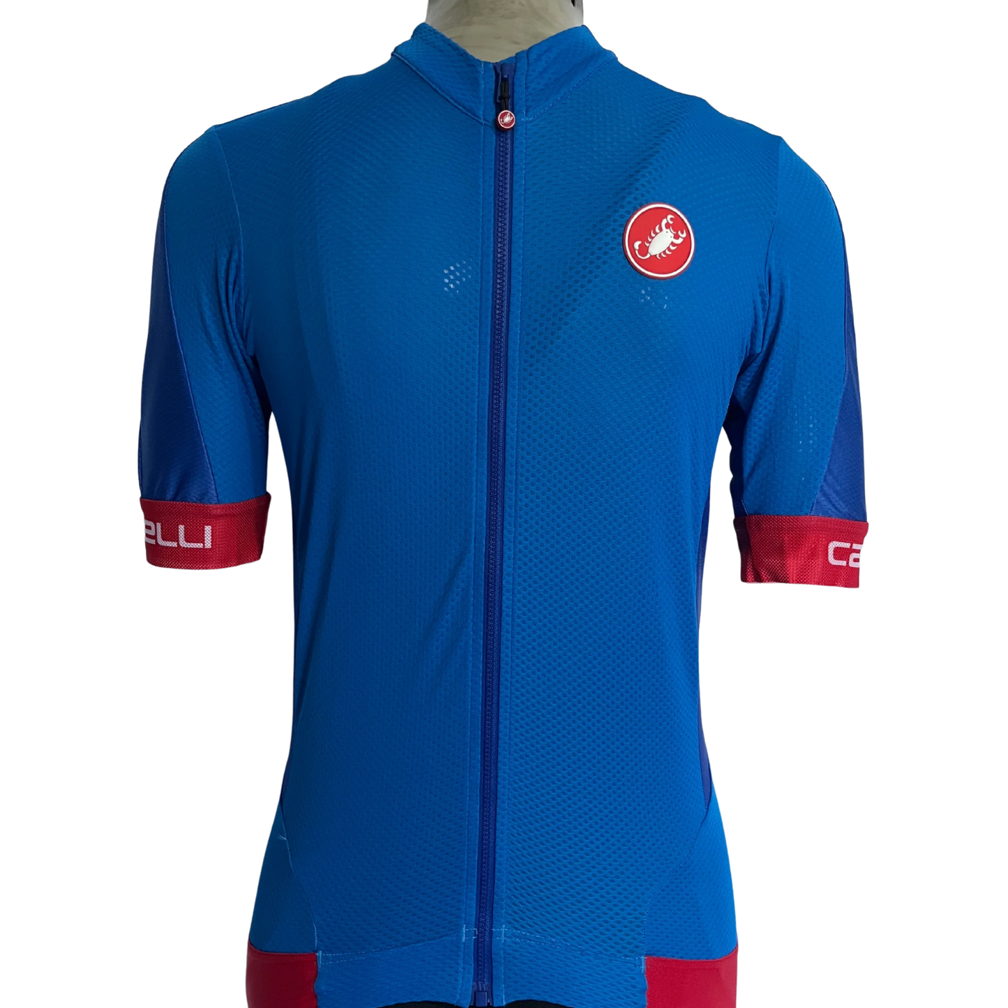 Castelli Volata 2 full zip jersey blue