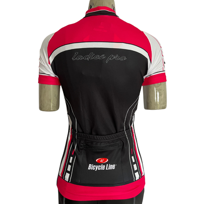 Bicycle Line Ladies Pro full zip women’s jersey pink/black