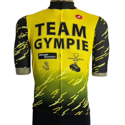 Castelli Team Gympie full zip jersey yellow/black