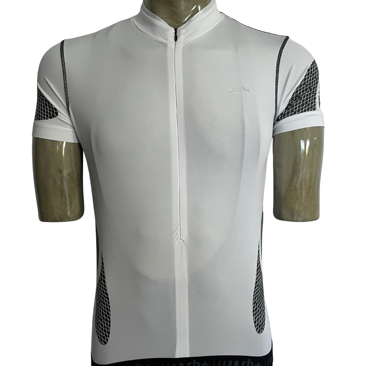 RH+ 1/2 zip jersey white/black