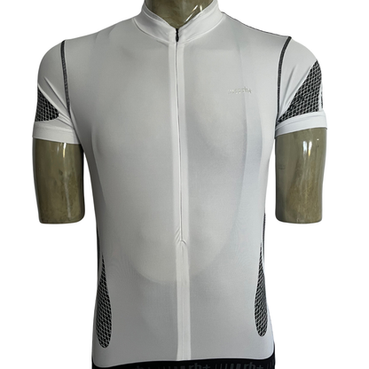 RH+ 1/2 zip jersey white/black