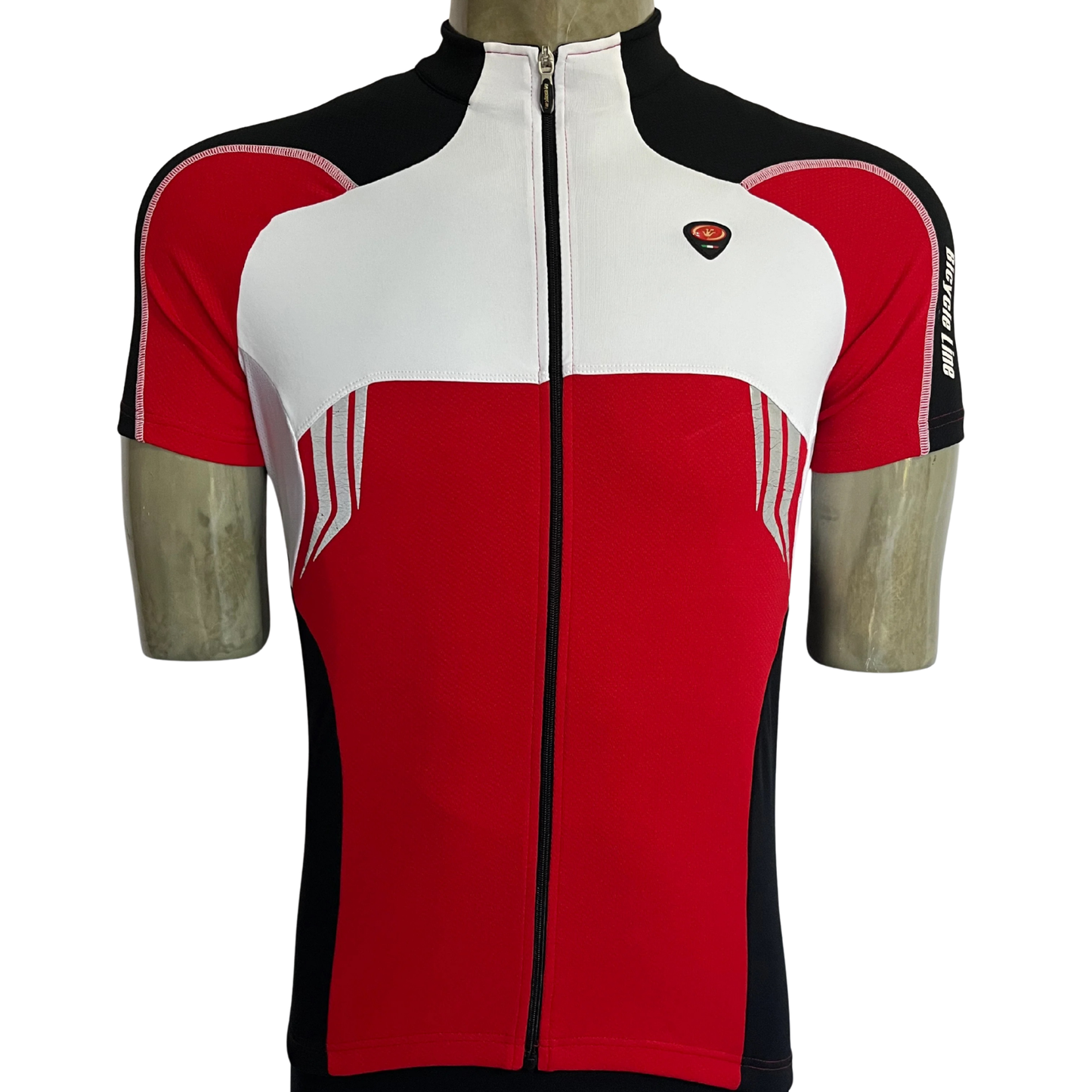 Bicycle Line Texas full zip jersey red/white/black