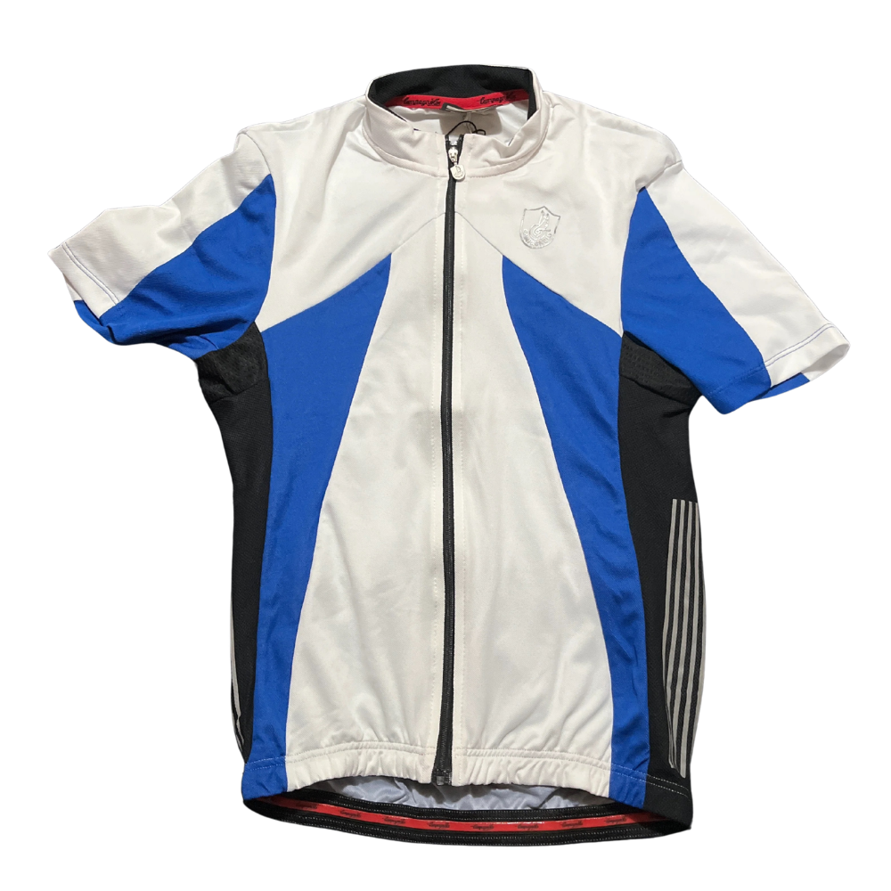 Campagnolo Raytech full zip jersey white/blue