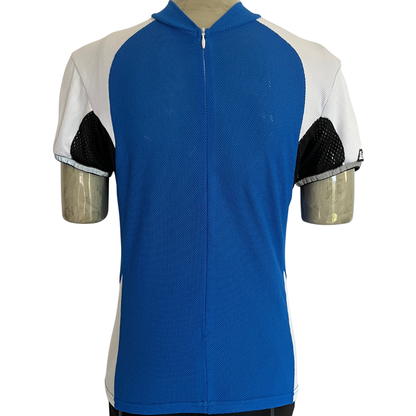 Santini 3/4 zip jersey blue