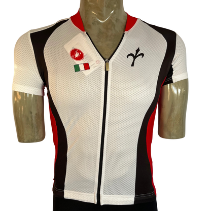 Castelli Podio Wilier full zip jersey white/red