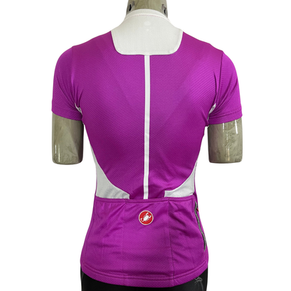 Castelli full zip women’s jersey purple