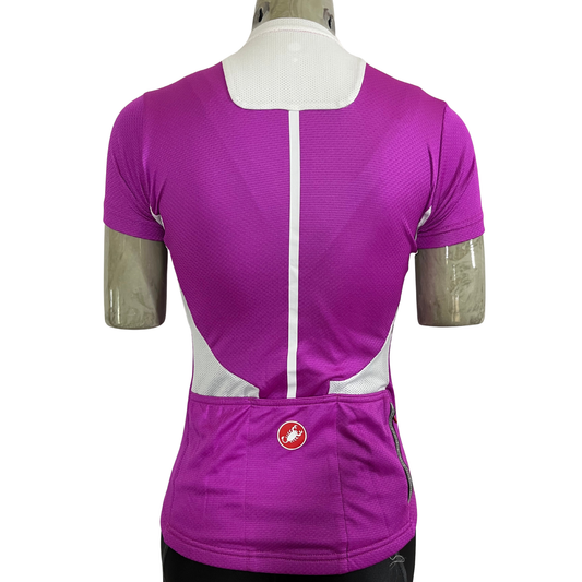 Castelli full zip women’s jersey purple