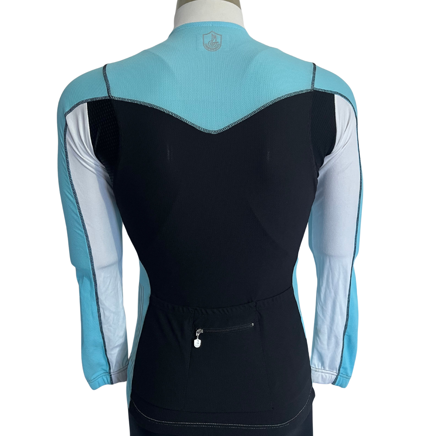 Campagnolo Raytech Wind Protection long sleeve full zip jersey white/blue