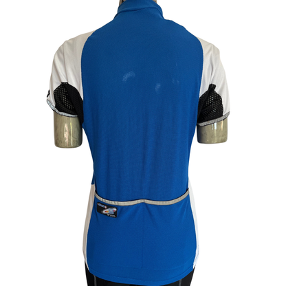 Santini 3/4 zip jersey blue