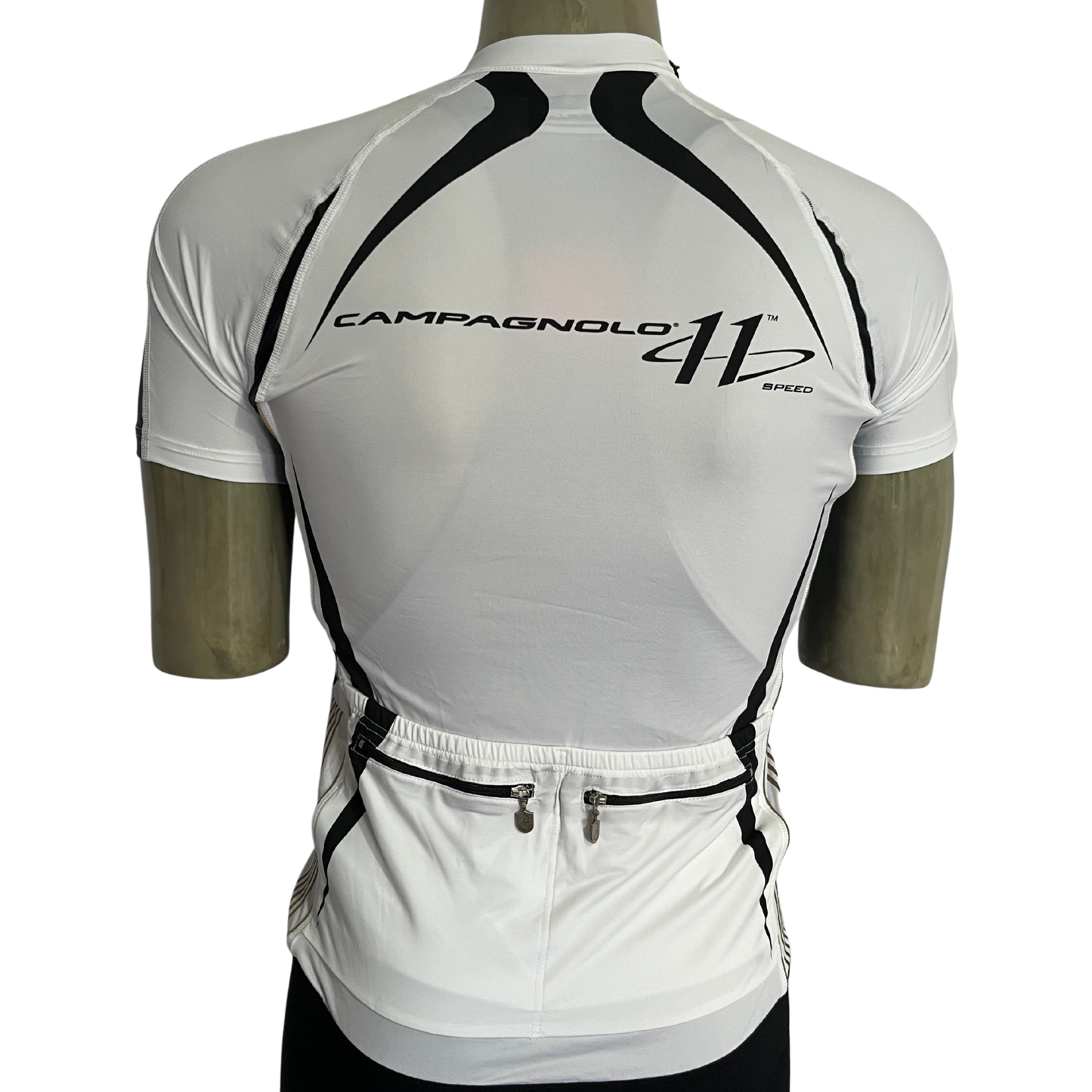 Campagnolo 11 Speed full zip jersey white