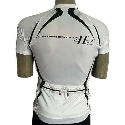 Campagnolo 11 Speed full zip jersey white