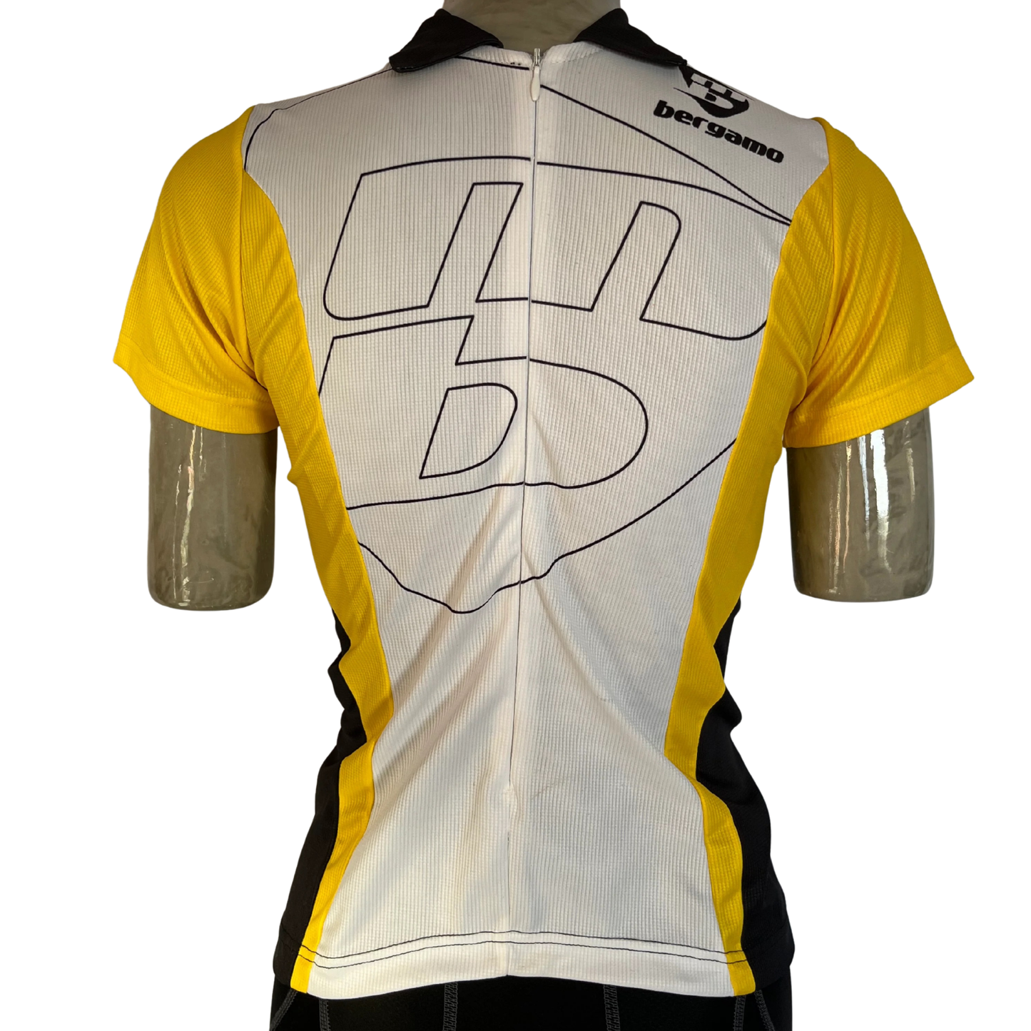 Bergamo 3/4 zip jersey white/yellow