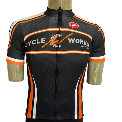 Castelli Custom Cycle Works full zip jersey black/orange