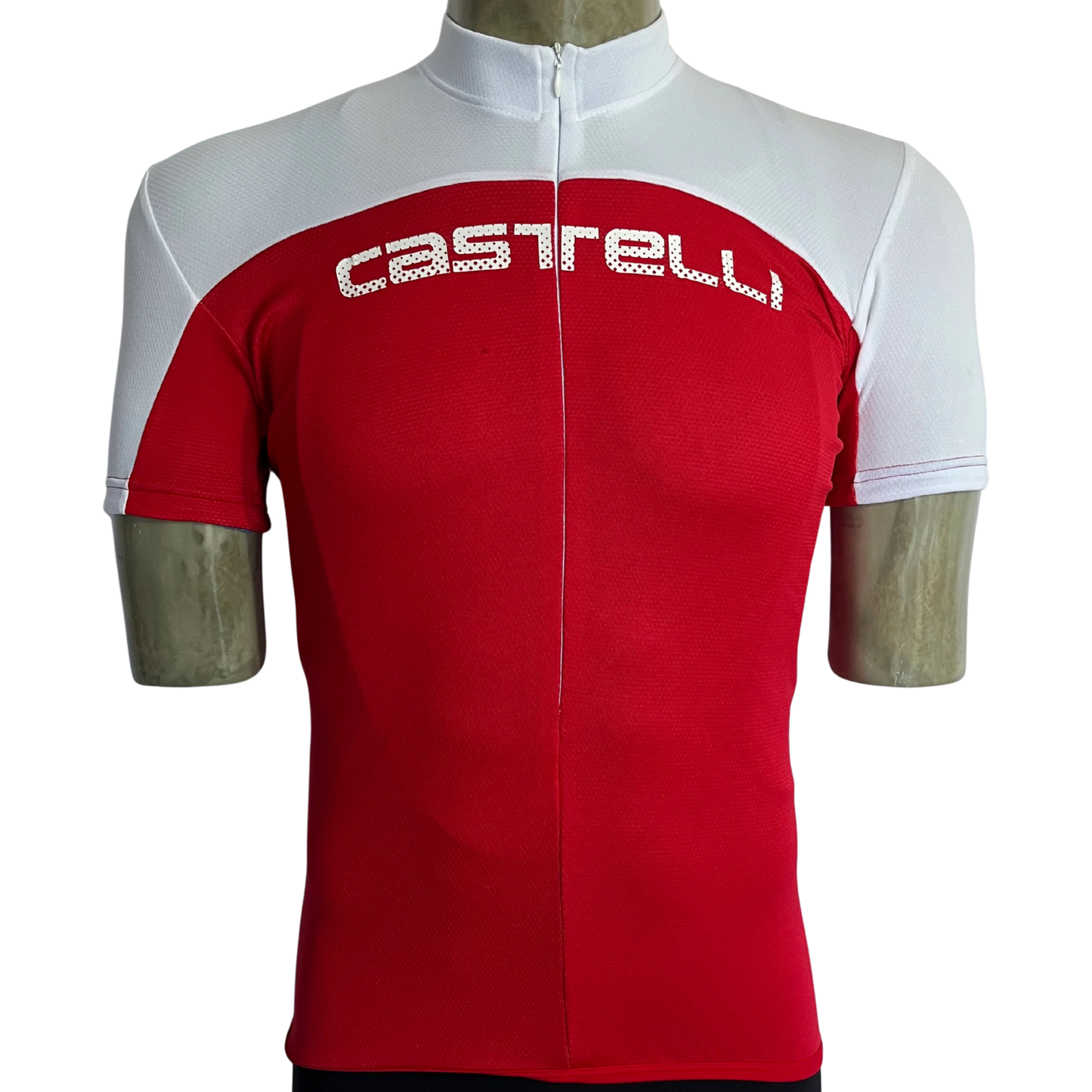 Castelli Prologue 3/4 zip jersey red/white