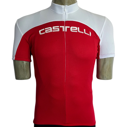 Castelli Prologue 3/4 zip jersey red/white