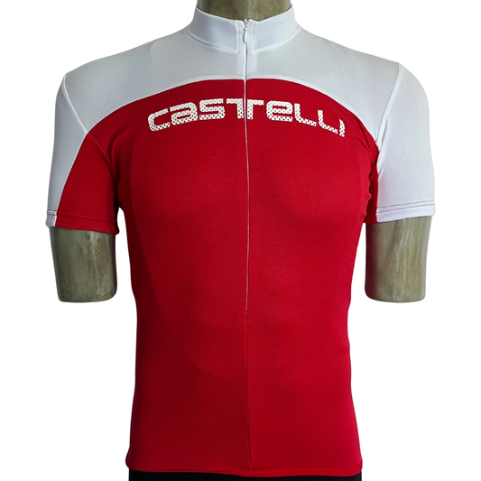 Castelli Prologue 3/4 zip jersey red/white