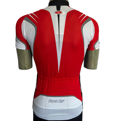 Bicycle Line Khrono full zip jersey red